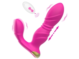 3 Em 1 Vibrador De Massagem Usvel Com Controle Remoto Para Adultos (rosa Vermelha) Yizhood