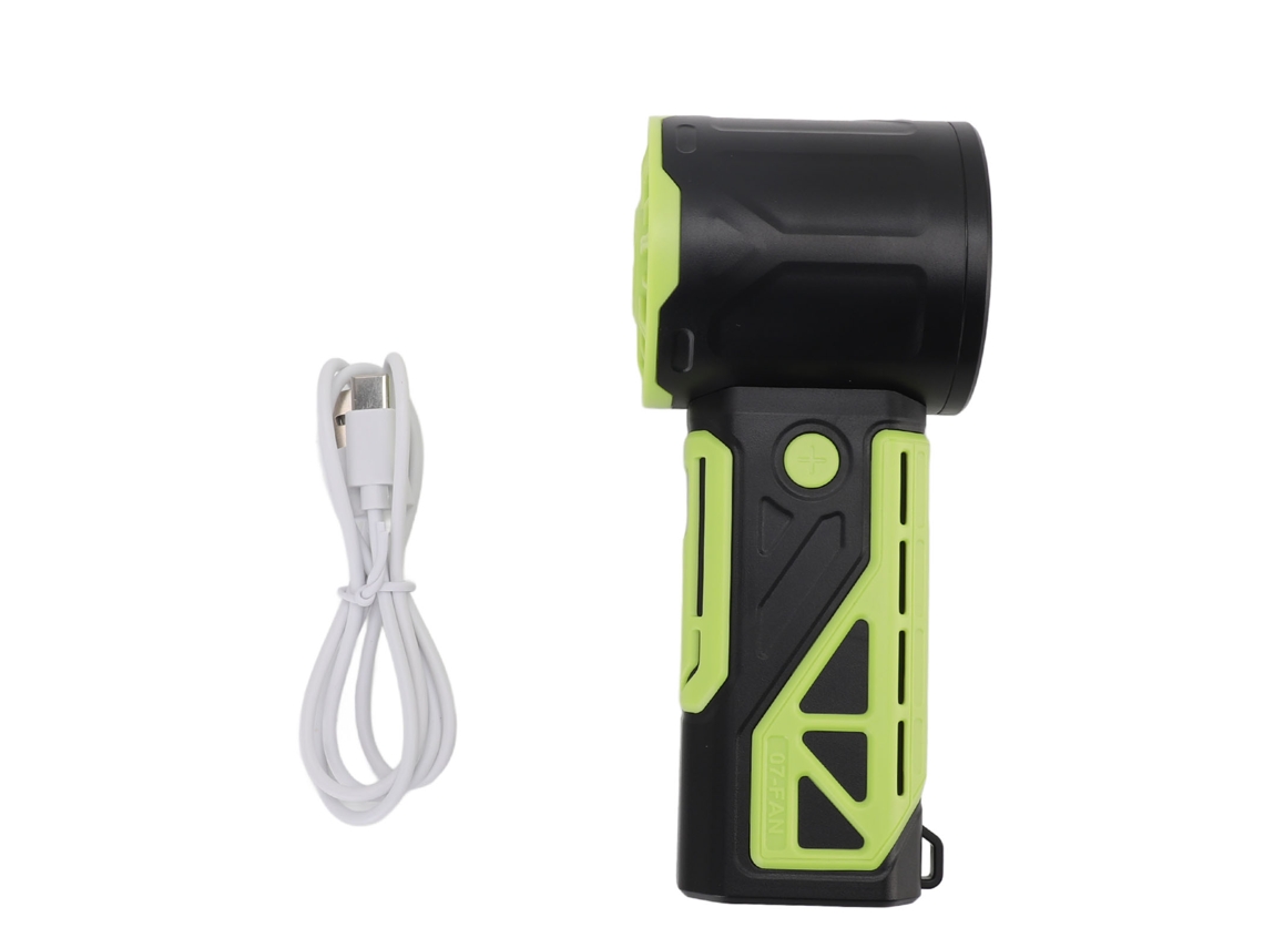 Primerox Ventilador Turbo Portátil 9W com 100 Velocidades, Recarregável USB, 4000mAh