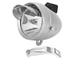 Rebe-farol Dianteiro Vintage Para Bicicleta Com Luz Led Antiga Acessório De Ciclismo Segurança Noturna Prata