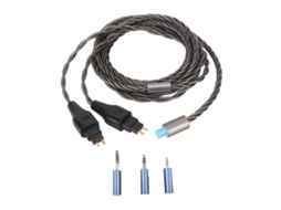 Aetheria cabo de Som 2 Pinos 3 em 1 Cobre Prateado para Fones Hd650 Hd660s Hd6xx Hd600 Cinza Frio
