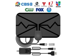 Antena De Tv 4k Hd Com Recepção Sinal Dvb, T2, Adequada Para
