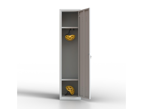 Cacifo Metálico com 1 Porta Cacifo para a Sua Oficina Ou Escritório Cacifo Metálico com Fechadura Cinzento TWINTHINK