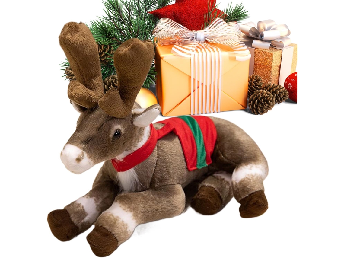 Almofada De Natal De Pelúcia Em Formato De Rena, Para Sofá, Cama E Quarto