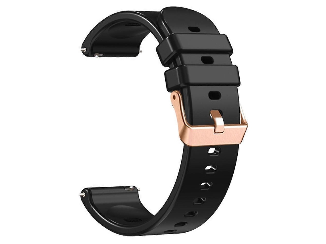 Pulseira De Silicone 18 Mm, Compatível Com Huawei Watch Gt 5 Pro (42, 41) Preta