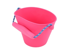 2026 cubo de Baño para Bebé de Silicona Plegable Con Mango Juguete Rosa Rojo