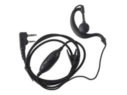 Aetheria auricular para Rádio Walkie Talkie K head com Botão Ptt Earpiece Cabo 120cm Preto