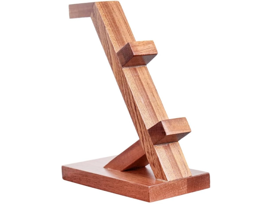 Doitool Suporte De Madeira Marrom Para Armazenamento E Exibição De Controles, Com Design Simples E Elegante, Ideal