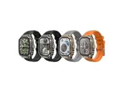 Lurelia Relógio Inteligente Wh-03 Bluetooth, Ritmo Cardíaco, Spo2, Sono, Pressão, Chamadas, 2,01", 240×296, Liga De Zinco