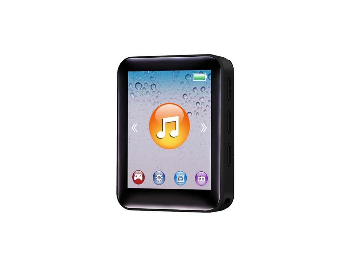 MP3 YIZHOOD (32G) sem Bluetooth 2.0 polegadas Dicionário de tela cheia metal Redução de ruído preto