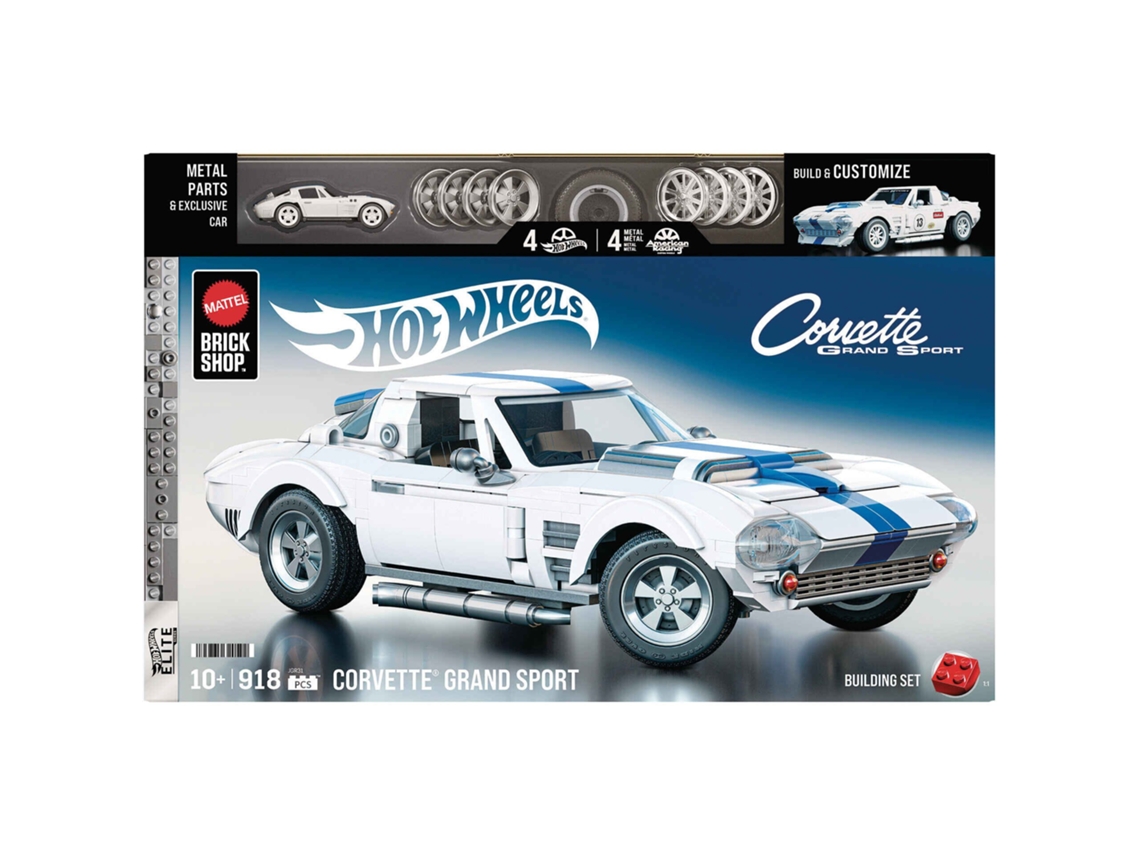 Hot Wheels - Kit de Construção Corvette Grand Sport 918 Peças