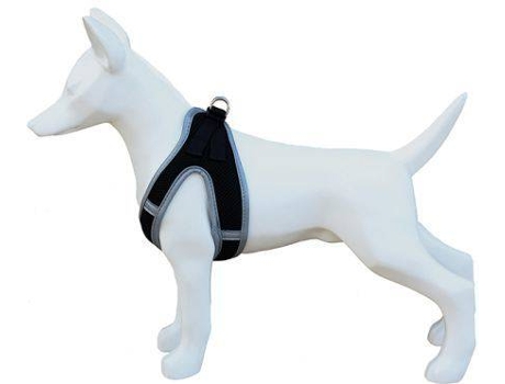 Peitoral para Cães  Macio Preto (XS)