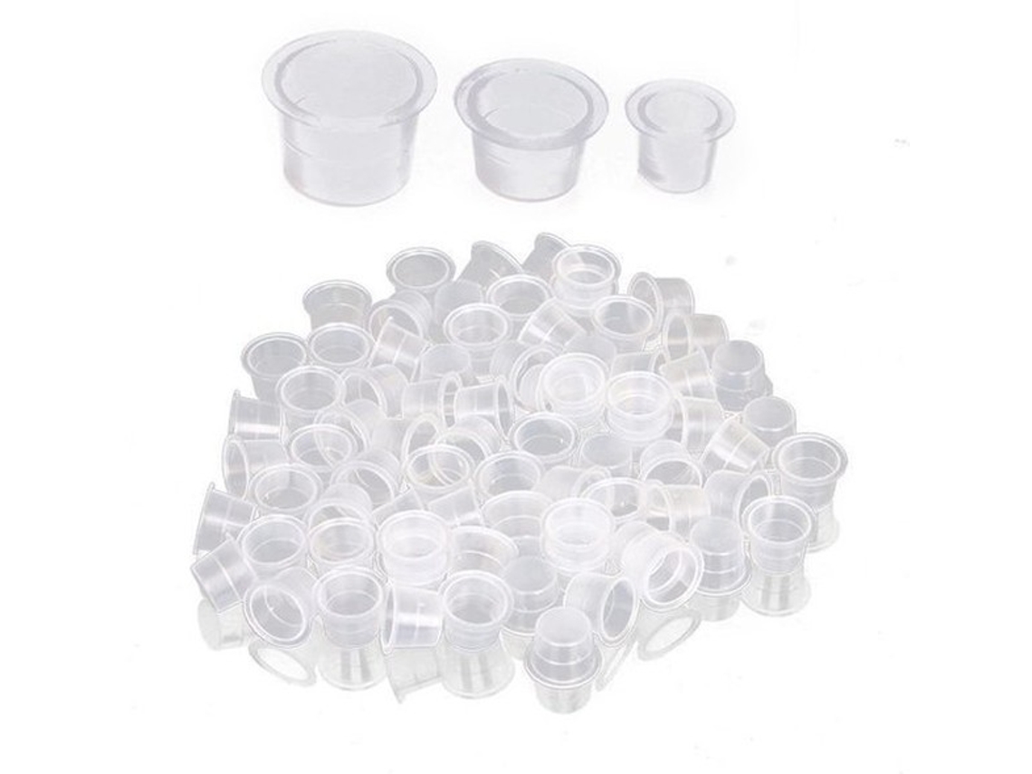 Pintas De Tatuagem Coloridas 100 Unidades - Médio 12 Mm - Amigável Ao Meio Ambiente - Plástico - Reutilizável - Durável - Para Tatuagens - Pintas De T