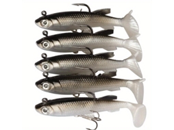 Conjunto de 5 Iscas de Pesca, Silicone, 8cm, 12,5g MDUG