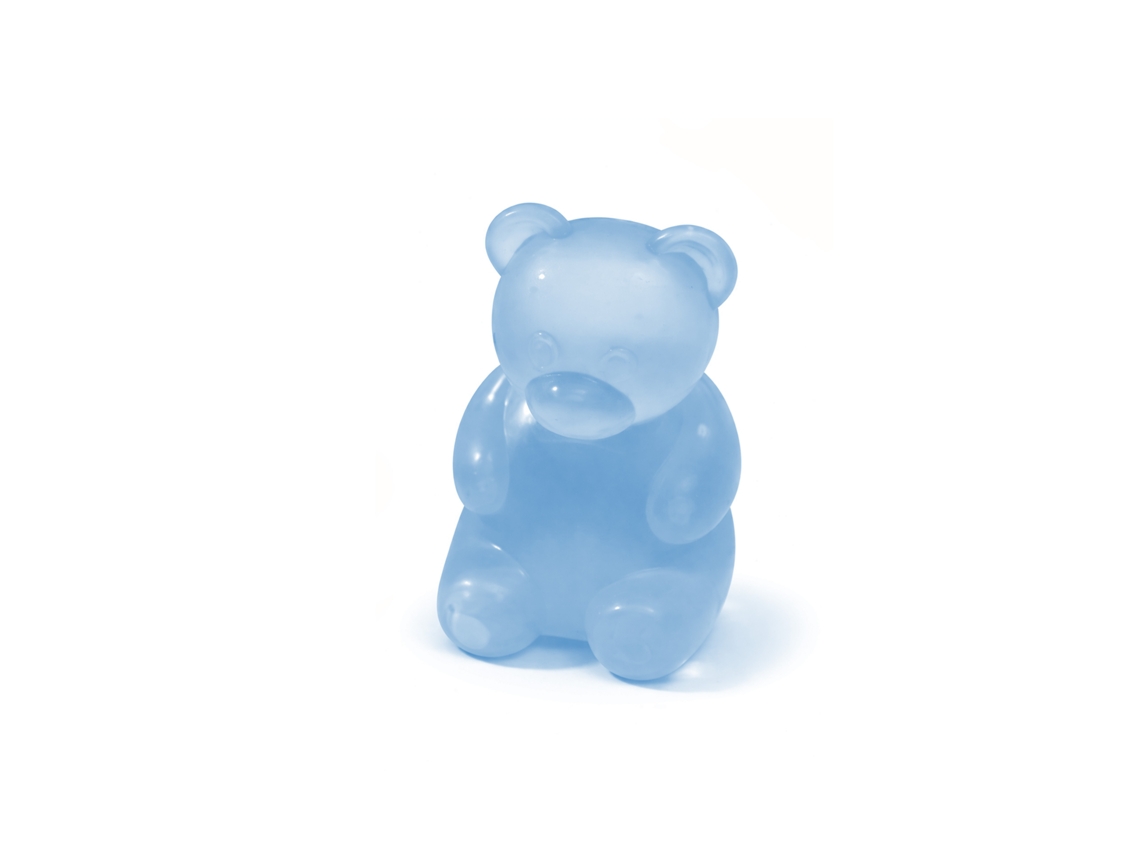 Urso Squeeze Pequeno Azul, Brinquedo Macio e Resistente para Cães Pets LAXISCREED
