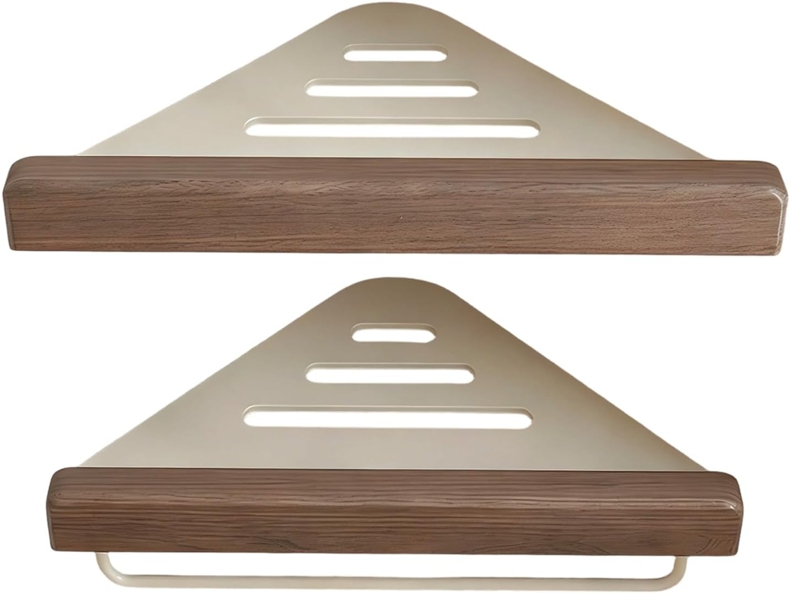 Cesto Triangular De Alumínio Para Parede, Prateleira De Canto Para Banheiro, Ideal Para Toalhas E Artigos De Higiene