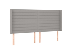 Headboard, Headboards Vidaxl Cinzeto Tecido (163 X 16 X 118/128 Cm)