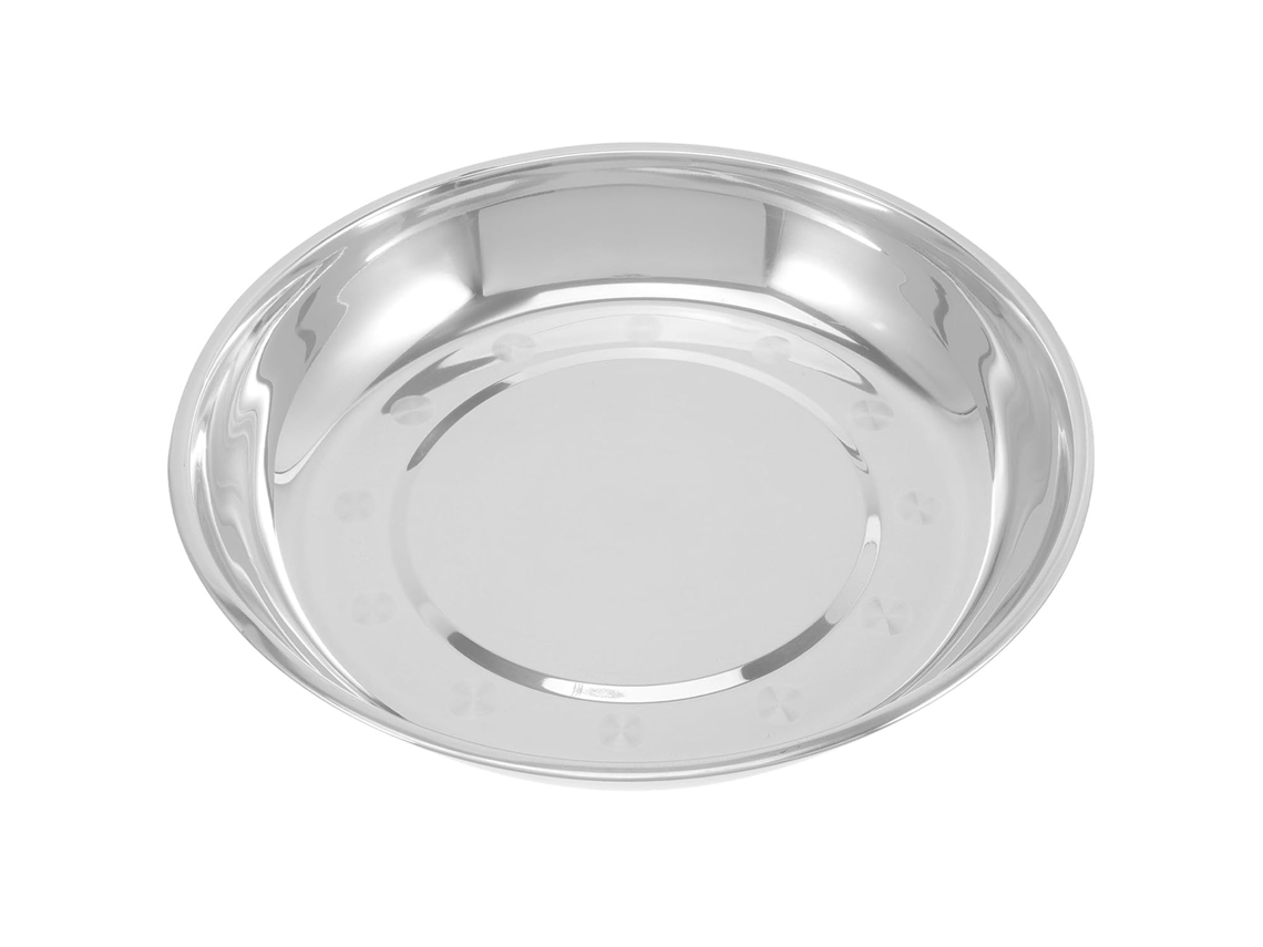 Plataforma De Pesagem Redonda Em Aço Inoxidável, Prática E À Prova De Derramamento.