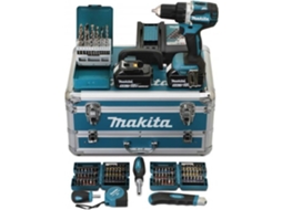 Chave de Perfuração 54Nm Bl1850X2 96 Peças Bit Set MAKITA Ddf484Rtx6