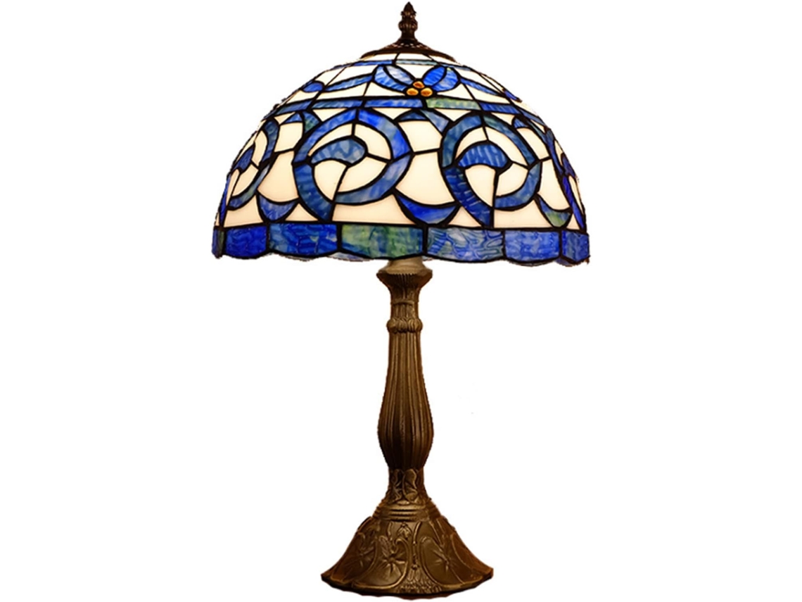 Abajur De Mesa Tiffany Baroque, Luminária De Cabeceira Para Quarto, Abajur Artesanal, Luminária De Leitura Para
