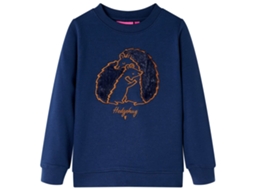 Sweatshirt Para Criança Azul-marinho 104
