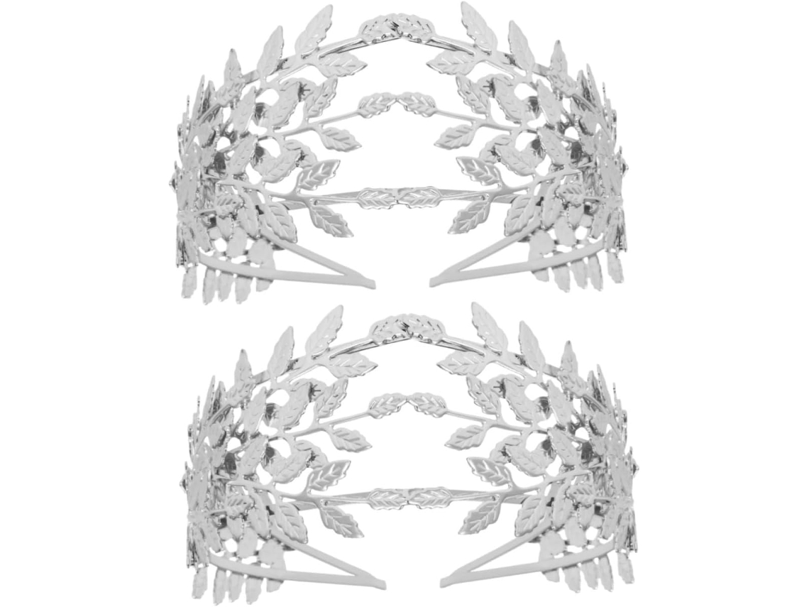 Conjunto De 2 Tiaras Versáteis Em Formato De Folha Para Noivas E Amigas.