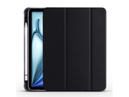 Capa de couro TPU tripla da Webake para tablet inteligente com compartimento para caneta