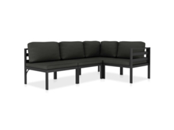 Garden Lounge Set, Garden Lounge Sets Vidaxl Antracite Rattan / Vime (n/a)