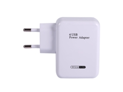 Carregador USB com múltiplas portas e ajuste de tensão