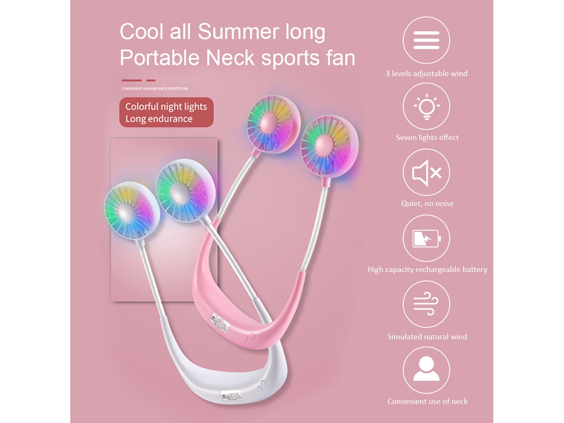 Mini Portable Fan LAXISCREED with digital display and aromatherapy function