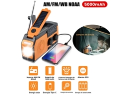 (f3) Rádio Solar Portátil De Emergência