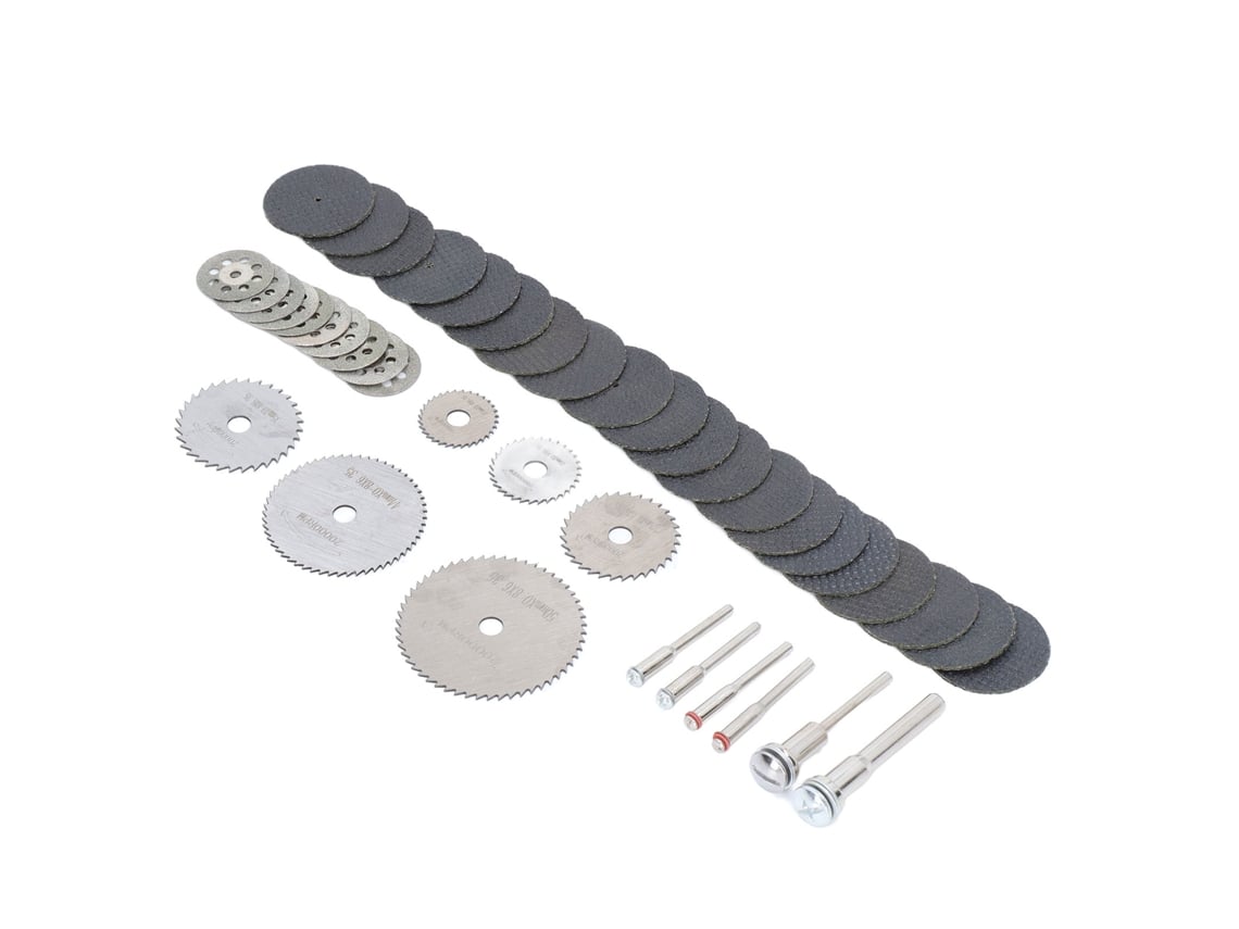 Kit De 42 Peças De Lâmina De Serra, Disco De Corte E Roda De Lixadeira Para Metal E Madeira