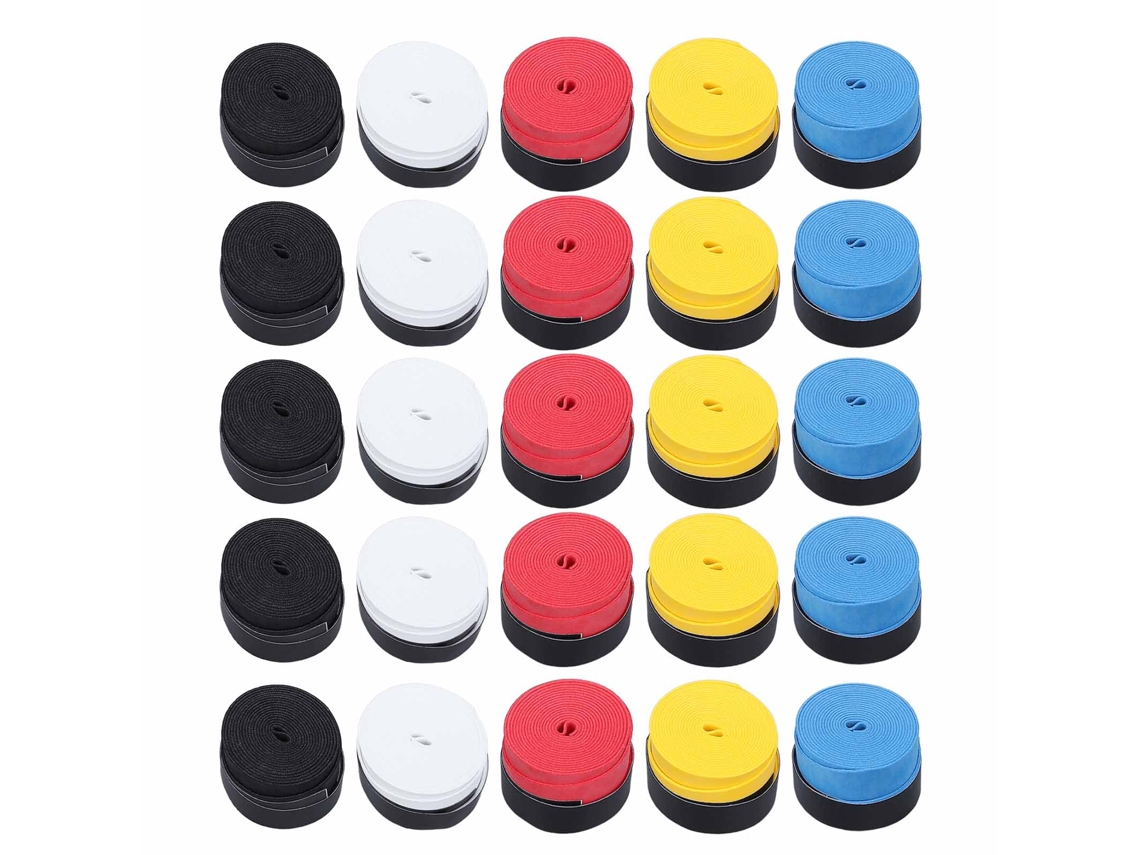 2026rebe-25pcs Cinta De Agarre Antideslizante Absorbente Para Raquete De Tênis, Badminton, Vara De Pesca, Squash Multicolor