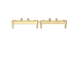 Conector De Pulseira De Metal Para Samsung Galaxy Fit 3 Sm-r390 (1 Par)