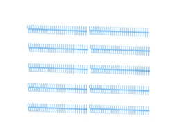 10pcs Fio de encadernação folha solta, 30 buracos, 10mm, plástico PP resistente ao desgaste, verde | S/MARCA