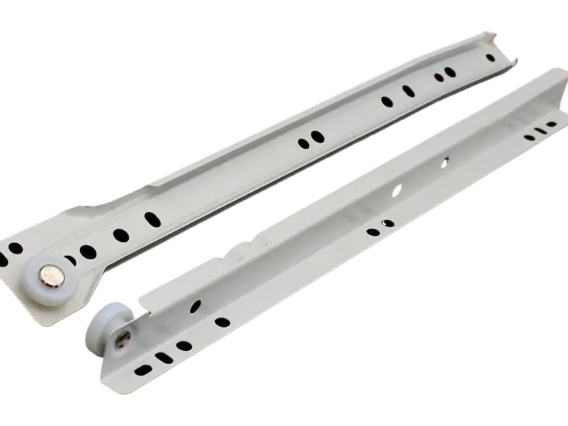 Corrediças Laterais Para Armário, 1par, Silenciosas, De Duas Seções, Para Gavetas E Armários, Com Espessura De 40cm 16 Polegadas
