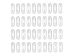 Conjunto De 40 Presilhas Autoadesivas Para Cabos, Organizador De Cabos Sem Furos Para Casa, Carro, Mesa E Escritório(branco)