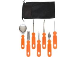 Kit Para Esculpir Abóboras De Halloween Com 7 Peças