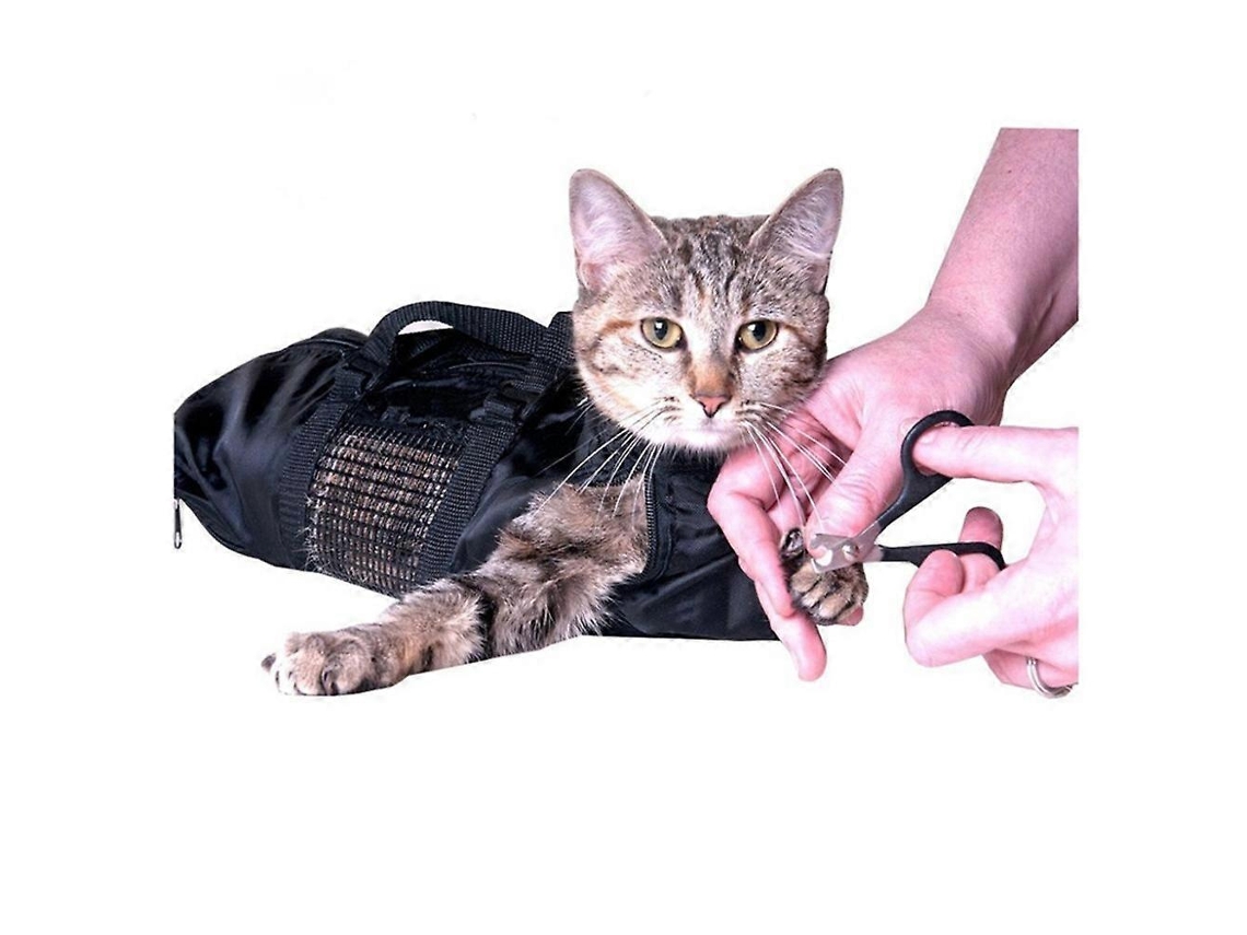 Rebe-bolsa De Restrição Para Banho E Toalha De Gatos Heavy Duty Com Malha Para Recorte De Unhas E Cuidado