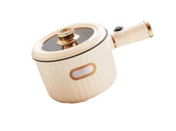 Panela elétrica mini de 1,5l, antiaderente, para dormitório, estudante, bivolt | S/MARCA
