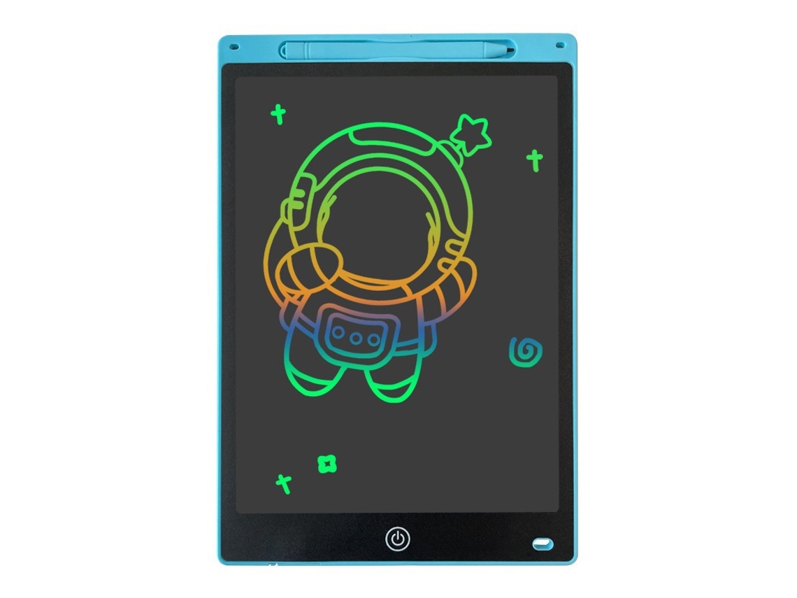 Tablet Eletrônico Lcd para Escrita À Mãoprancheta de Desenho + Pincel Grosso Azul Tiffany 30 Cm com Caixa de Presente CHENNNLS