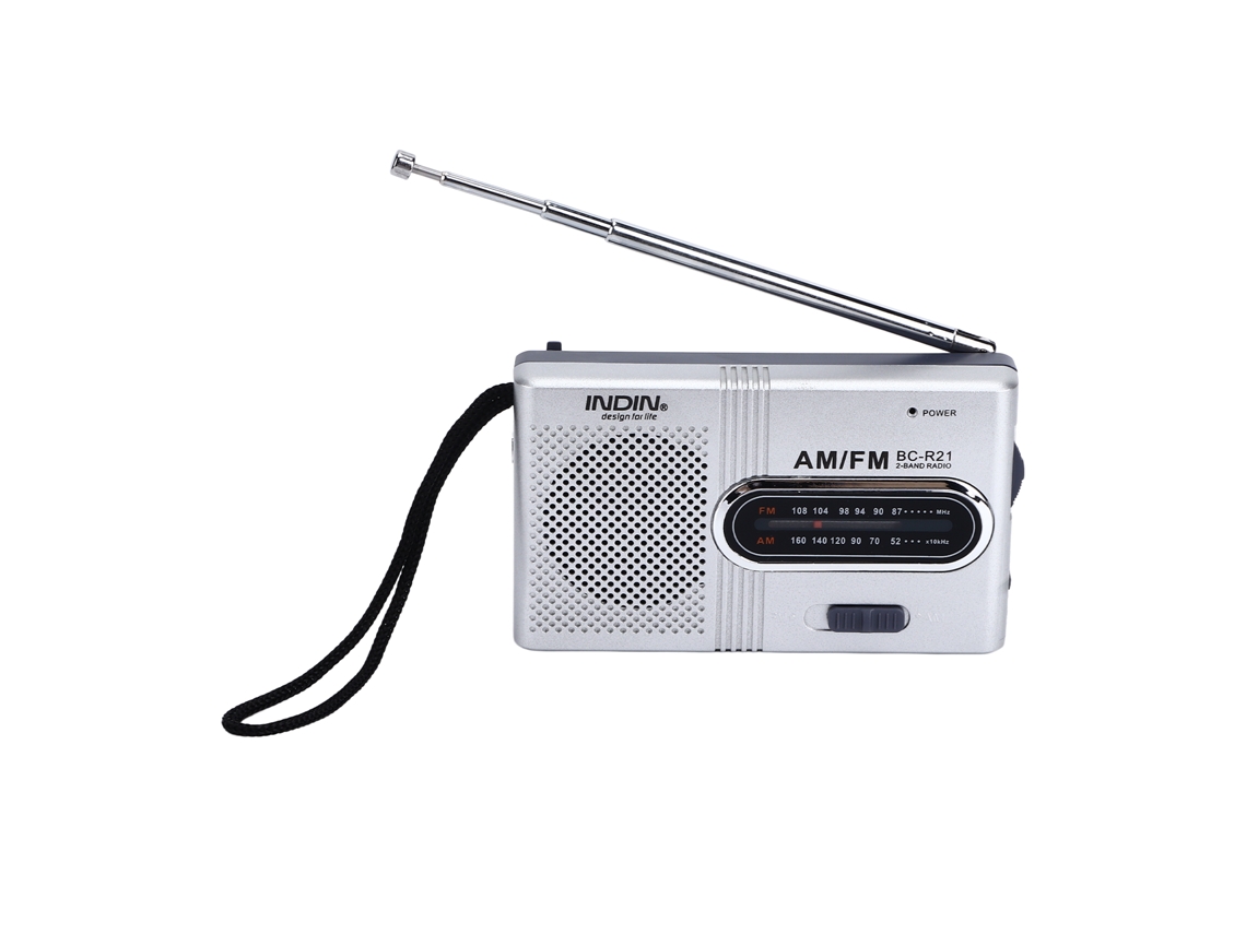 Rádio Portátil de Bolso Mini Am Fm Leve Bateria Operada Compacto para Viagens e Ar Livre | S/MARCA