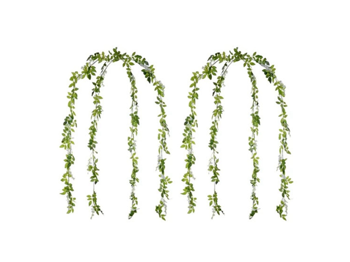 4 Flores de Wisteria Artificial LAXISCREED