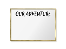 Magnetic Board Our Adventure For The Living Room Espelharte (70x50 Cm)