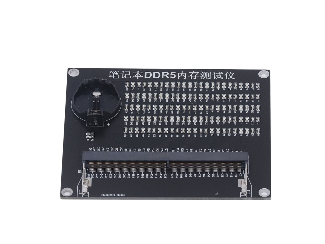 Cartão de teste de memória DDR5 para notebook, com luz LED, placa-mãe, reparo, detecção RAM | S/MARCA