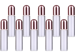 Conjunto De 10 Frascos De Vidro De 2ml Para Óleos Essenciais, Com Aplicador Roll-on Fácil De Usar.