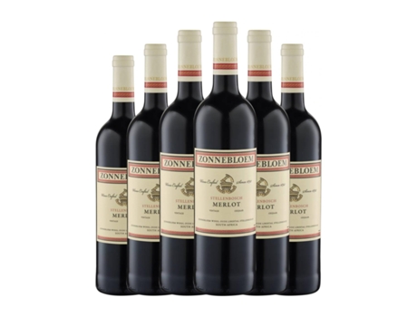 Vinho ZONNEBLOEM Merlot Western Cape (0.75 L - 6 Unidades)