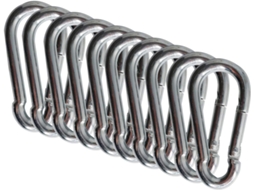Mosquetões Duráveis, Ganchos De Pressão De Aço Inoxidável 316 De Grau Marítimo Para Uso Interno E Externo, Capacidade De Carga De Até 80 Kg, Leves, Fo