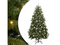 Árvore De Natal Artificial Articulada Com Base Vidaxl Verde Pvc (180 Cm)