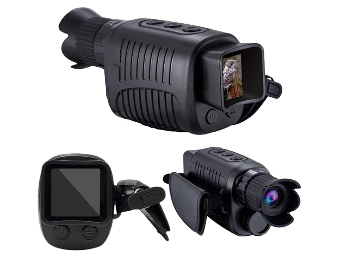 Monóculo Visão Noturna 1080p Foto Vídeo Ir Portátil 64gb Preto Yizhood