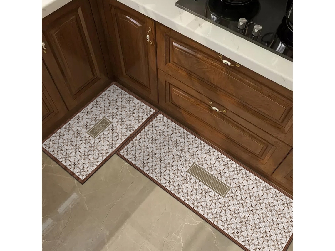 Tapetes De Chão De Cozinha Antiderrapantes Tapetes Laváveis Para Lavanderia-50*180cm-padrão 1*